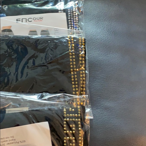 ENCour CULTURE “BLK” BLING LEGGINGS PLUS SIZE NWT - Picture 5 of 8